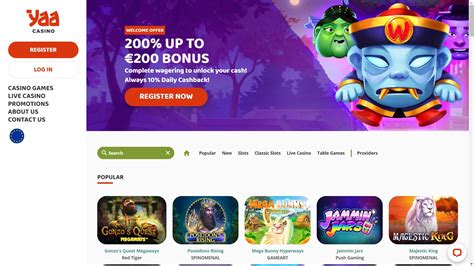 yaa casino|Yaa Casino Review 2024 – Daily Cashback on Slot Losses.